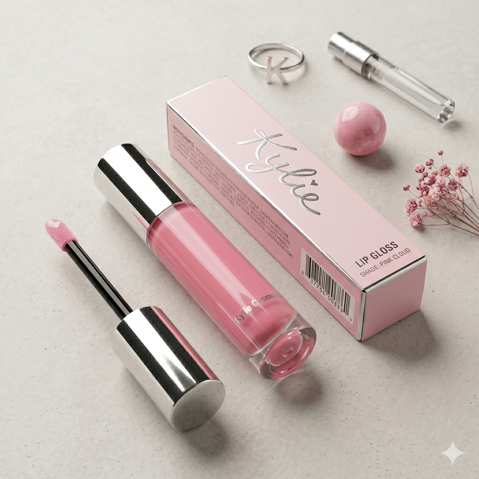Kylie Cosmetics Lip Gloss - Pink Cloud, 3.0 ml - Image 2