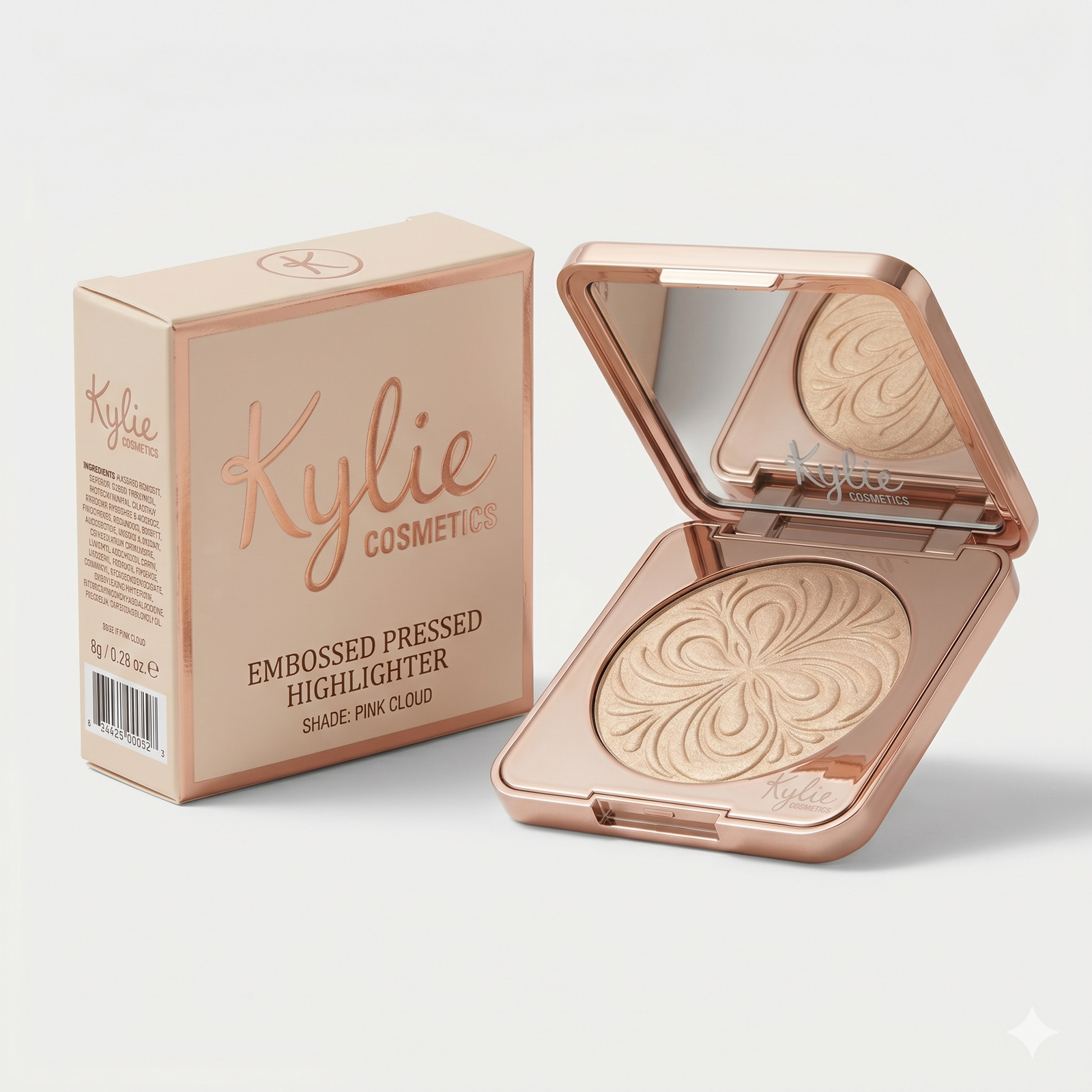 Kylie Cosmetics Embossed Pressed Highlighter - Pink Cloud, 8g - Image 2